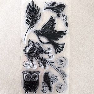 Inkadinkado Gem Birds Clear Stamps